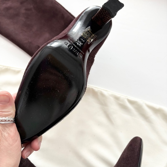 STAUD Benny brown suede boots - Picture 7 of 10